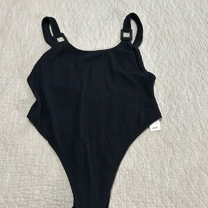 Aerie NWT Black One Piece Swimsuit